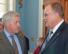 colin peterson and ncga chairman bart schott
