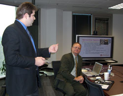Aaron Gilbertie & Chuck Presenting