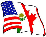 NAFTA Flags