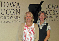 Cindy and Mindy at Iowa Corn