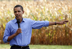 Obama in corn