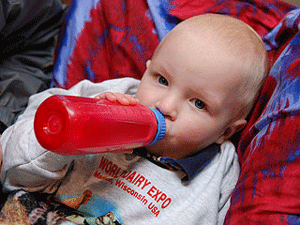 Baby and Bottle - Courtesy of World Dairy Expo