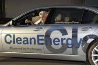Jay Leno drives a BMW Hydrogen 7, the first hydrogen-powered luxury sedan