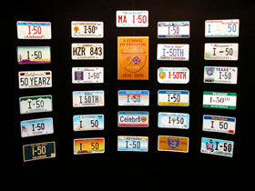 50th License Tags