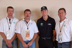 President of Cardinal Ethanol Plant and colleagues pictured with Team Ethanol Driver Ryan Hunter-Reay