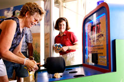 Whack-A-Worm exhibit
