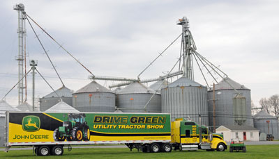 John Deere Drive Green Utility Tractor Show