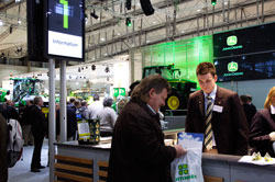 Information desk at the John Deere Agritechnica Exhibit