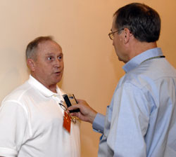 Don Borgman Being Interviewed