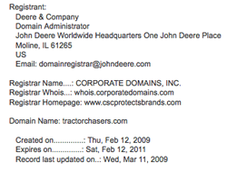 John Deere Tractor Chasers Whois
