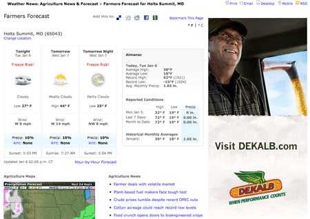 Monsanto and Weather Channel