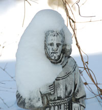 St. Francis in the snow